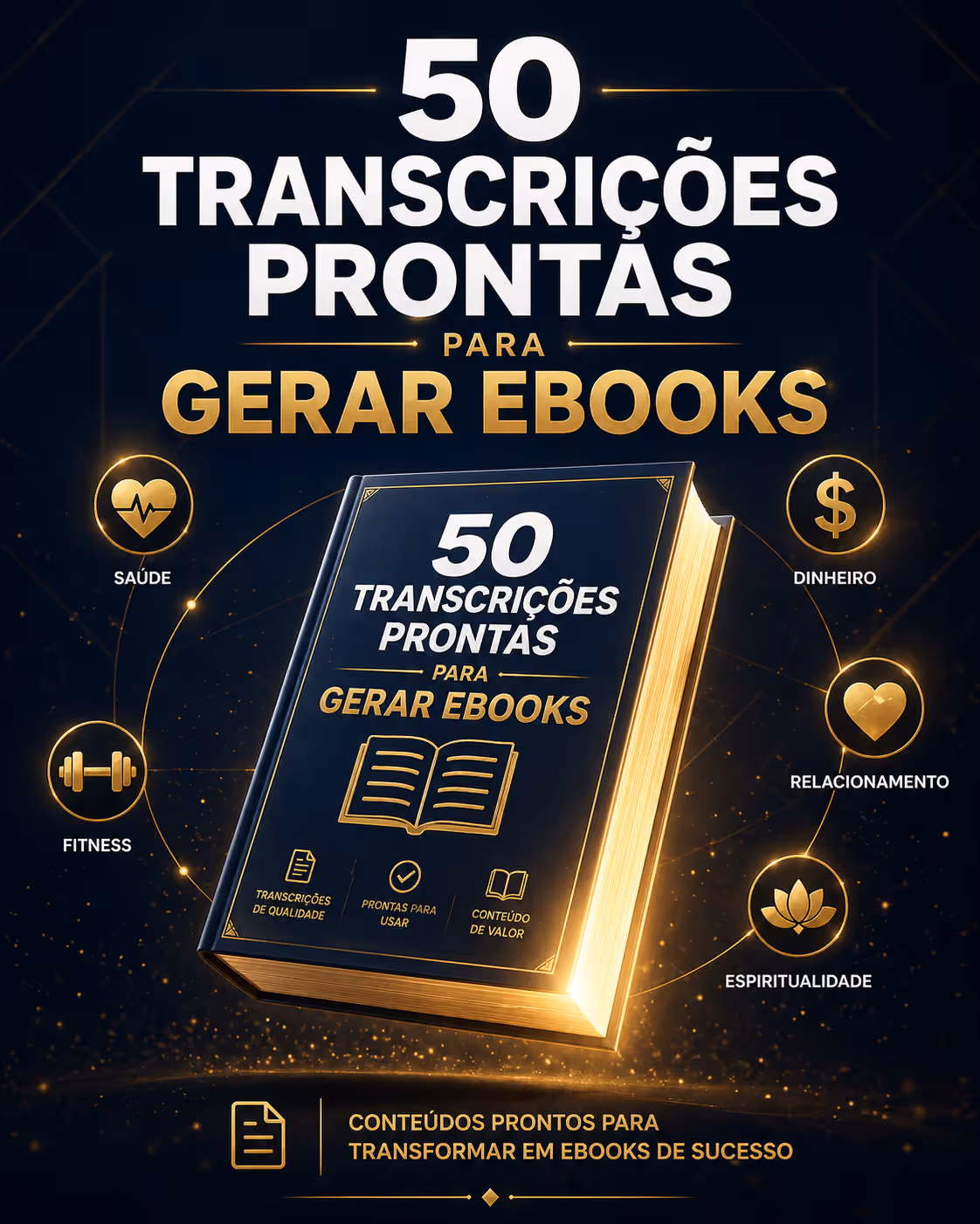 50 Transcrições Prontas para Gerar Ebooks
